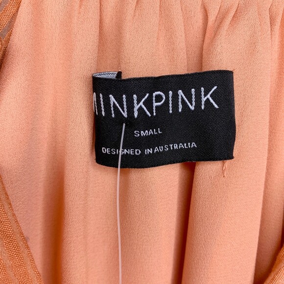 MINKPINK Nerang mini dress tie waist puff sleeves size small - Picture 6 of 12